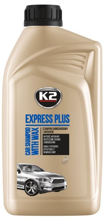 k2 express plus szampon samochodowy z woskiem 1 litr k141