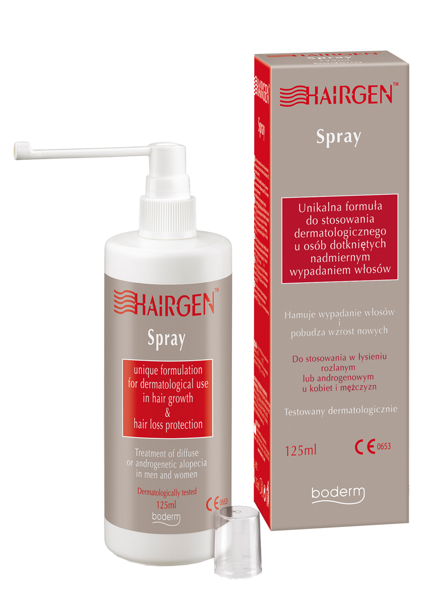 hairgen spray i szampon opinie