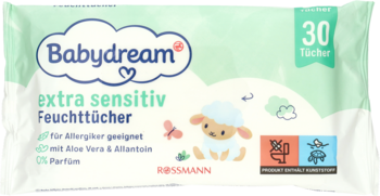 babydream chusteczki nawilżane 30 szt