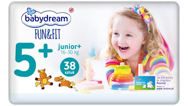 babydream fun&fit pieluszki jednorazowe mini2 3-6 kg