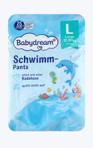 babydream pieluszki do pływania dla dzieci large 12-20 kg