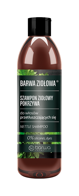 barwa ziołowa pokrzywowy szampon do włosów przetłuszczających się