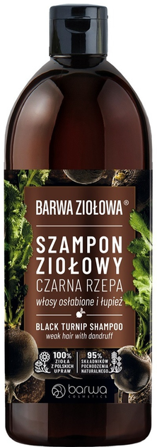 barwa ziołowa szampon czarna rzepa