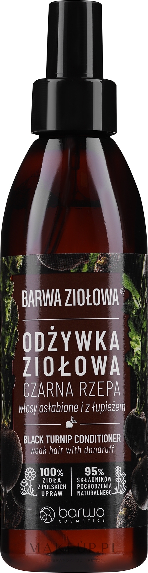 barwaherbal odżywka do włosów osłabionych i z łupieżem czarna rzepa