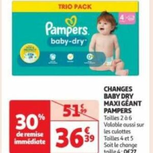 pampers new born auchan