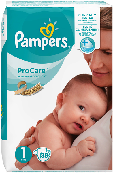 pampers procare 0 pieluchy 38 sztuk