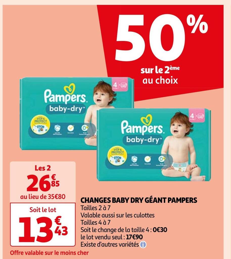 pampers new born auchan