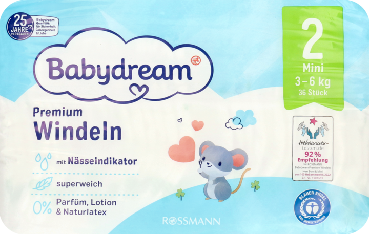 rossmann pieluchy babydream mini