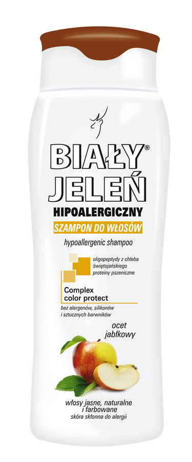 biały jeleń hipoalergiczny szampon do włosów jasnych blond 300ml skład