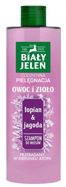 biały jeleń szampon do włosów łopian i jagoda 400ml skład