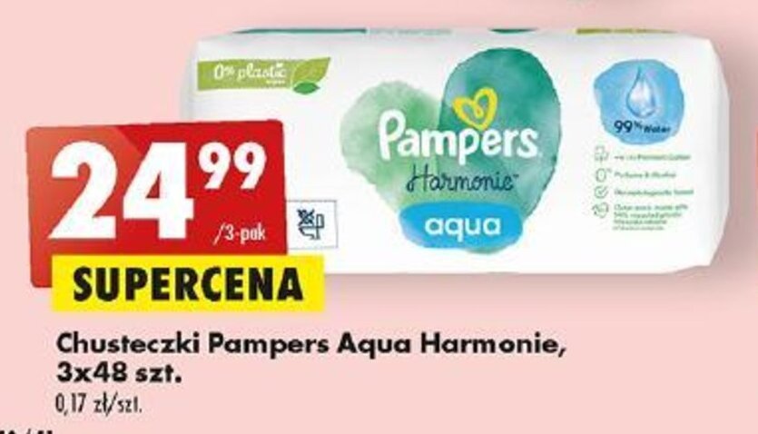 biedronka chusteczki nawilżane pampers