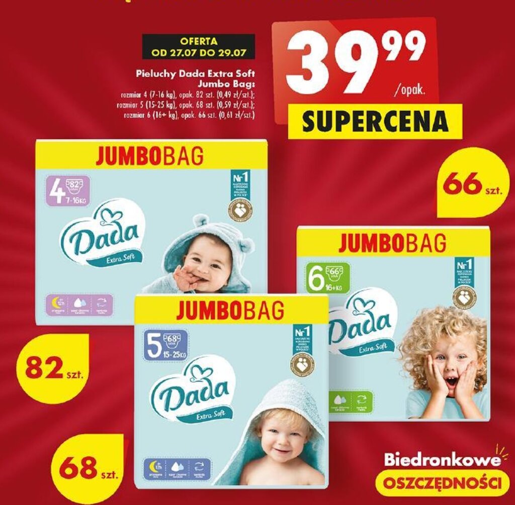 biedronka pampers jumbo pack