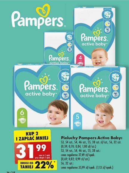 biedronka pieluchy pampers 4