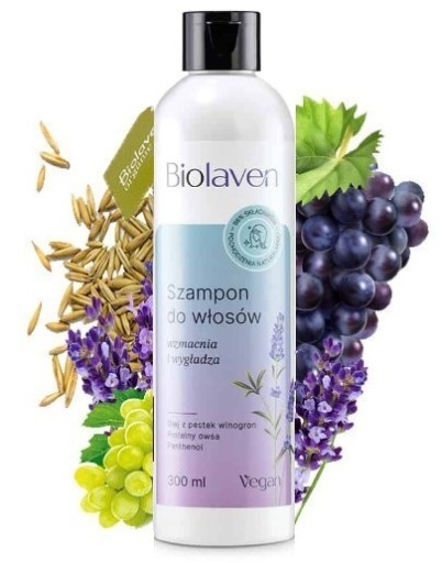 biolaven organic wzmacniający naturalny szampon do włosów z lawendą