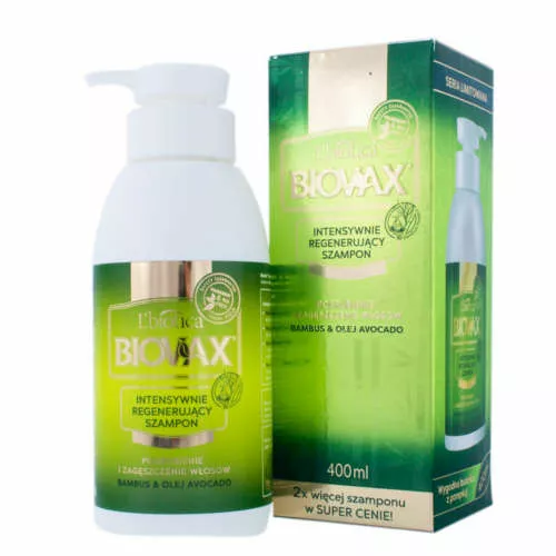 biovax bambus & olej avocado intensywnie regenerujący szampon 400 ml