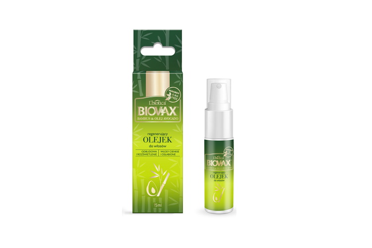 biovax elixir bambus olej avocado olejek do włosów