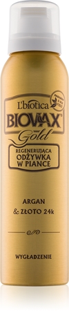 biovax gold odżywka w piance do włosów po keratyni