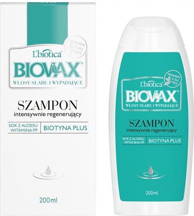 biovax pearl intensywnie regenerujący szampon do włosów lbiotica hebe