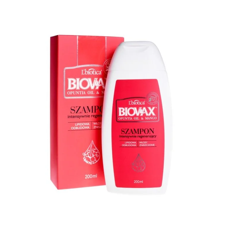 biovax szampon do włosów intensywnie regenerujący opuncja i mango 200ml