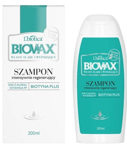 biovax szampon do włosów słabych ze skłonnością do wypadania 200ml