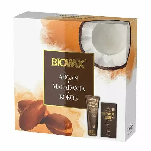 biovax szampon naturalne oleje argan makadamia i kokos