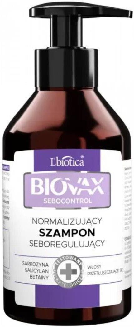 biowax przetłuszczające się szampon