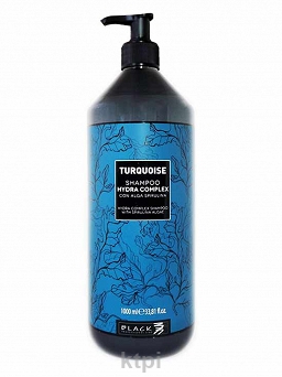 black turquoise shampoo szampon nawilżający 1000 ml