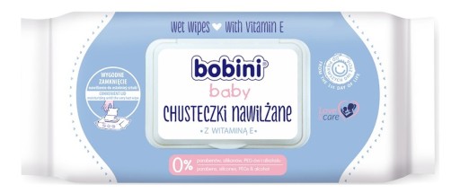 bobini baby chusteczki nawilżane z witaminą e 70sz