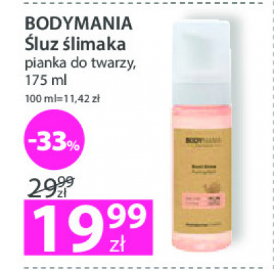 bodymania śluz ślimaka pianka do twarzy opinie