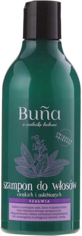 buna szampon do włosów cienkich szałwia 280ml