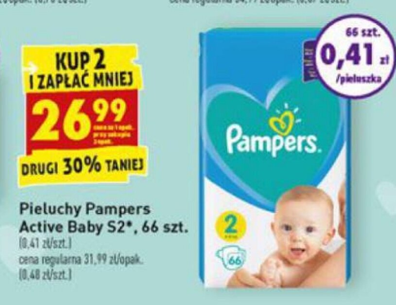 pampers active baby 2 biedronka