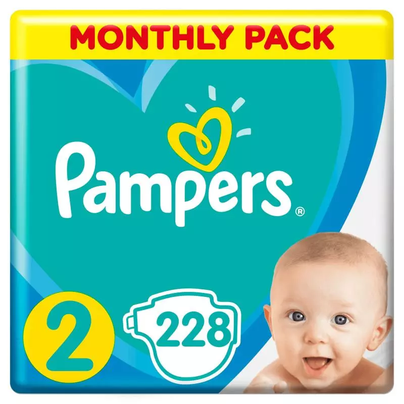 pampers 2 228 sztuk