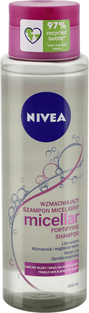 nivea wzmacniający szampon micelarny wzbogacony o lilię wodną