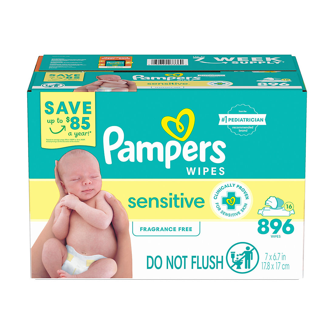 pampers sensitive fragrance free opinie