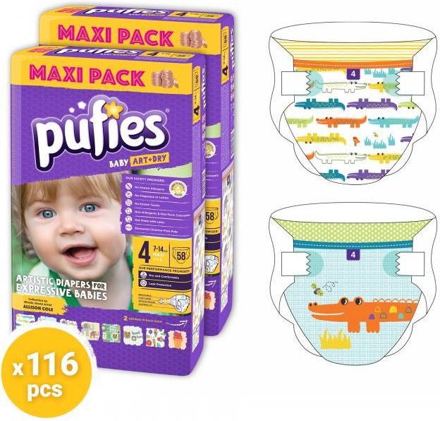 pieluchy pufies baby art & dry jak wyglądają