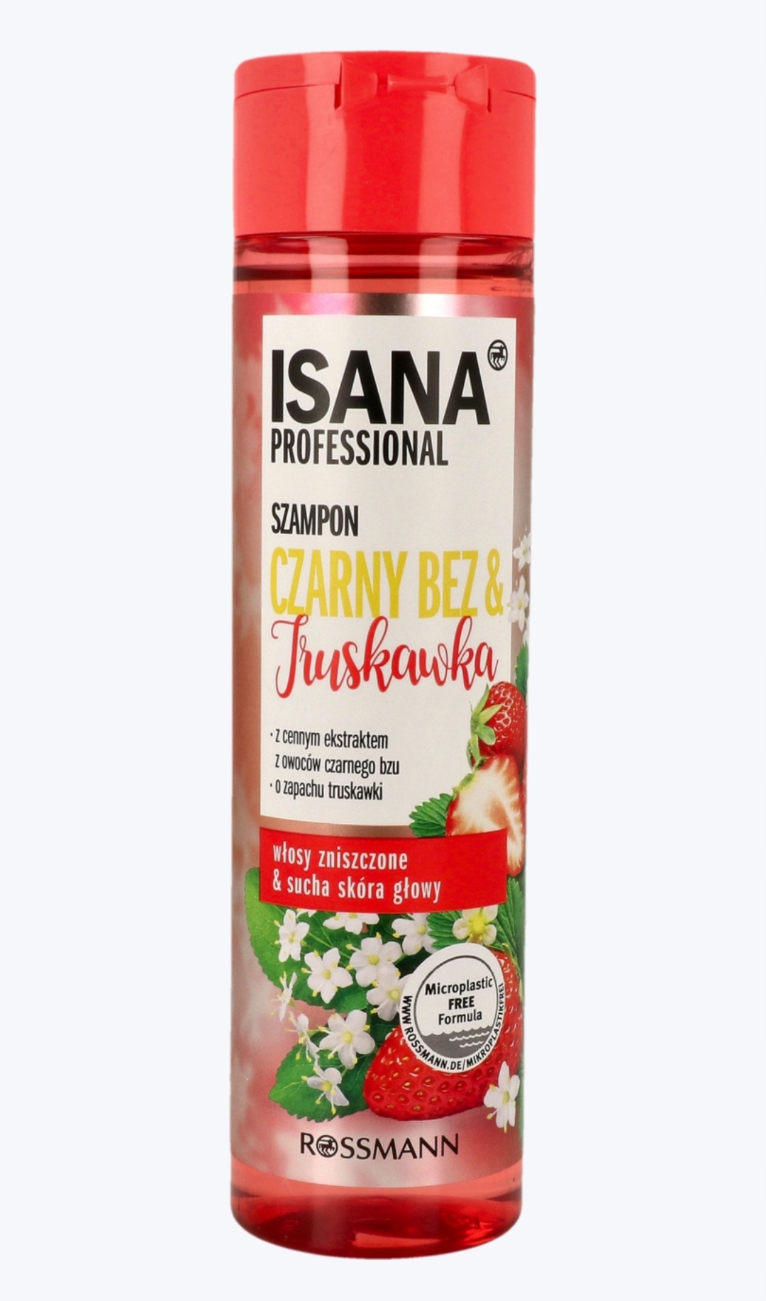 isana professional szampon do włosów połysk koloru czerwonego