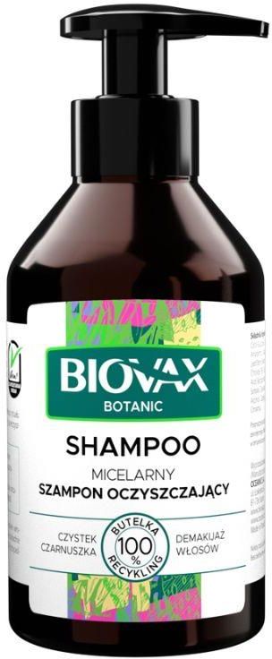 lbiotica biovax botanic szampon micelarny czystek i czarnuszka