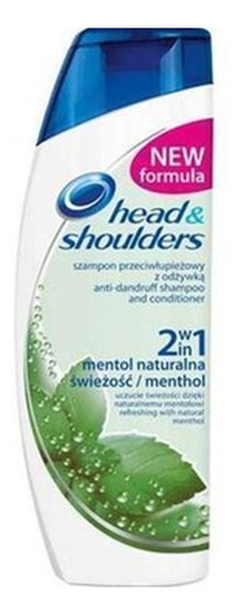 head shoulders menthol szampon przeciwłupieżowy z odżywką 2w1 naturalna świeżość