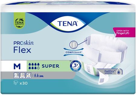 pieluchomajtki tena flex proskin super medium 71-102 cm 30 sztuk