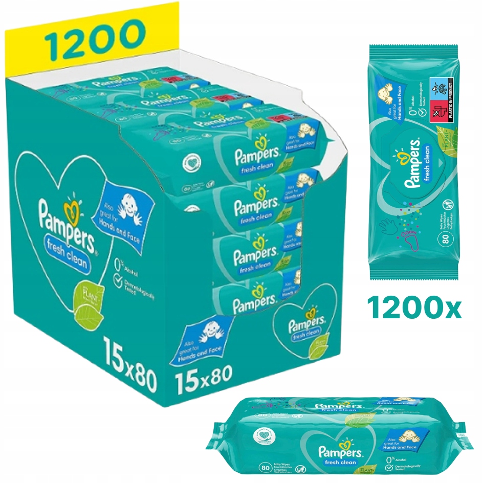 pampers fresh clean chusteczki dla niemowląt