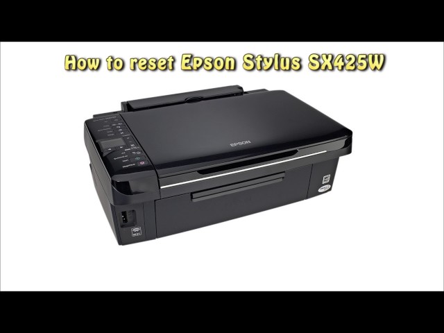 epson sx425w reset pampers