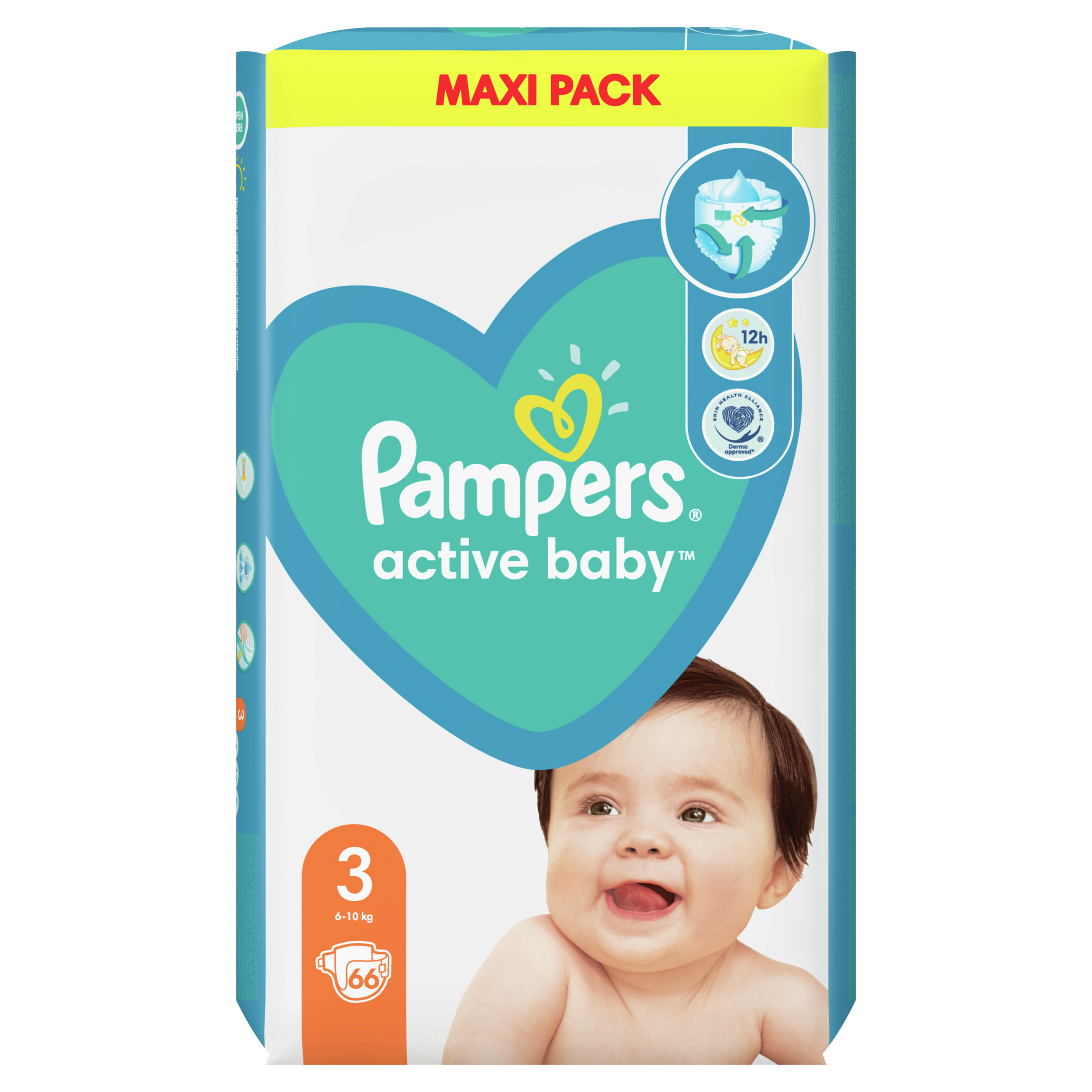 pieluchy pampers active baby 3 70 szt