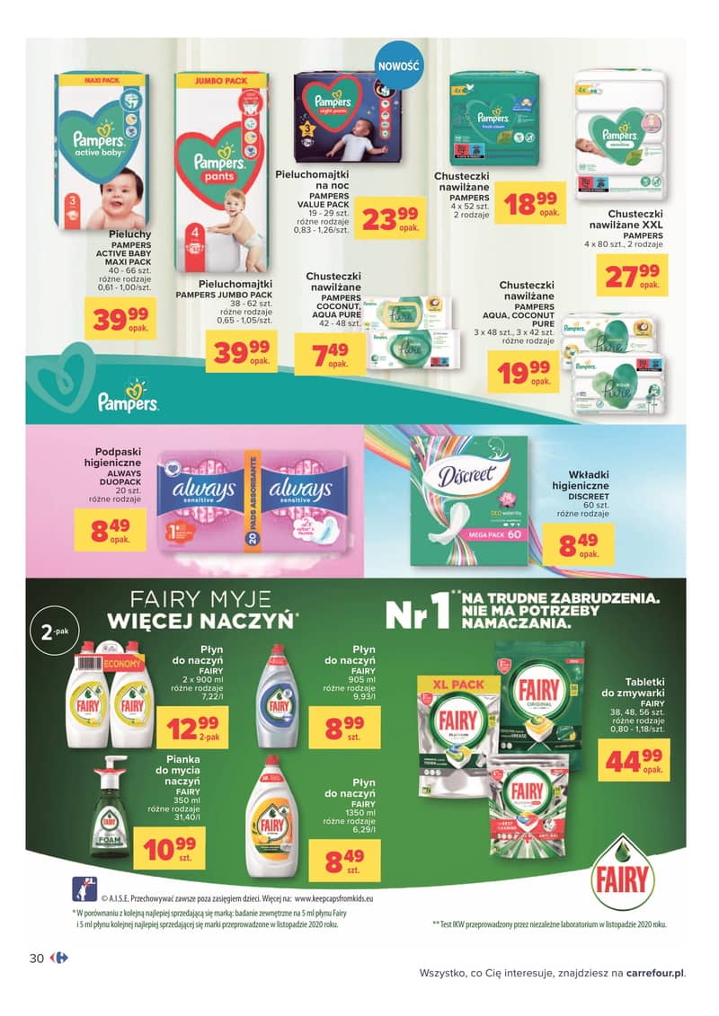 carrefour pampers gazetka