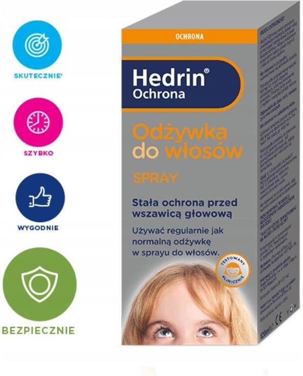 hedrin ochronna odżywka do włosów w sprayu 120ml