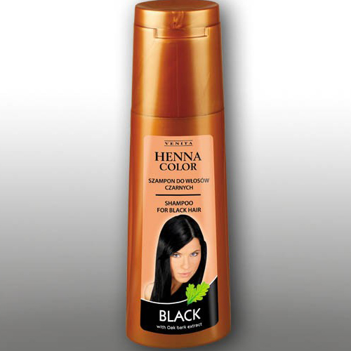 venita henna color szampon do włosów black