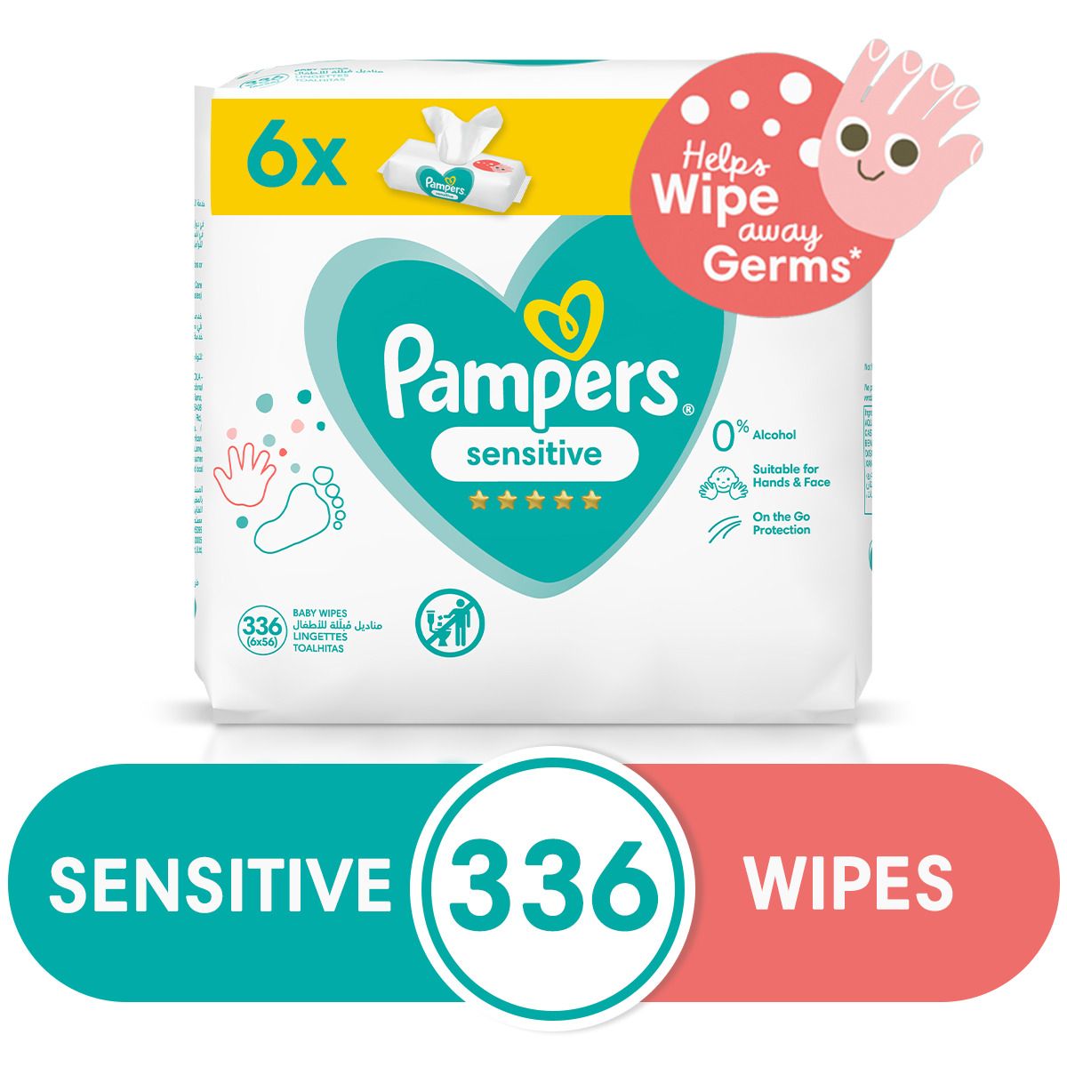 pampers sensitive 6pak