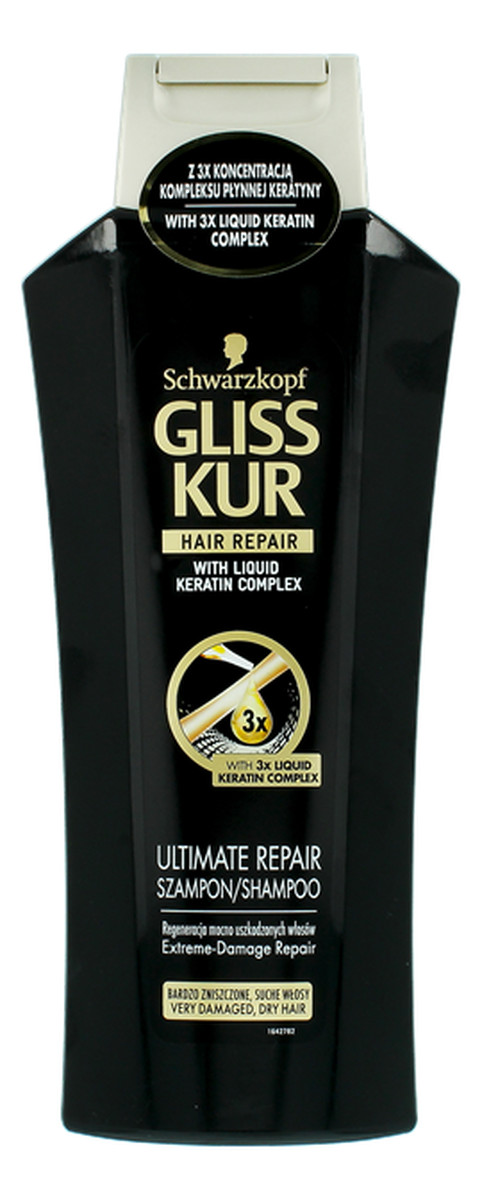 szampon gliss kur hair repair with liquid keratin complex