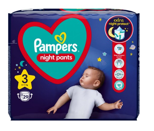 pampers po całej nocy