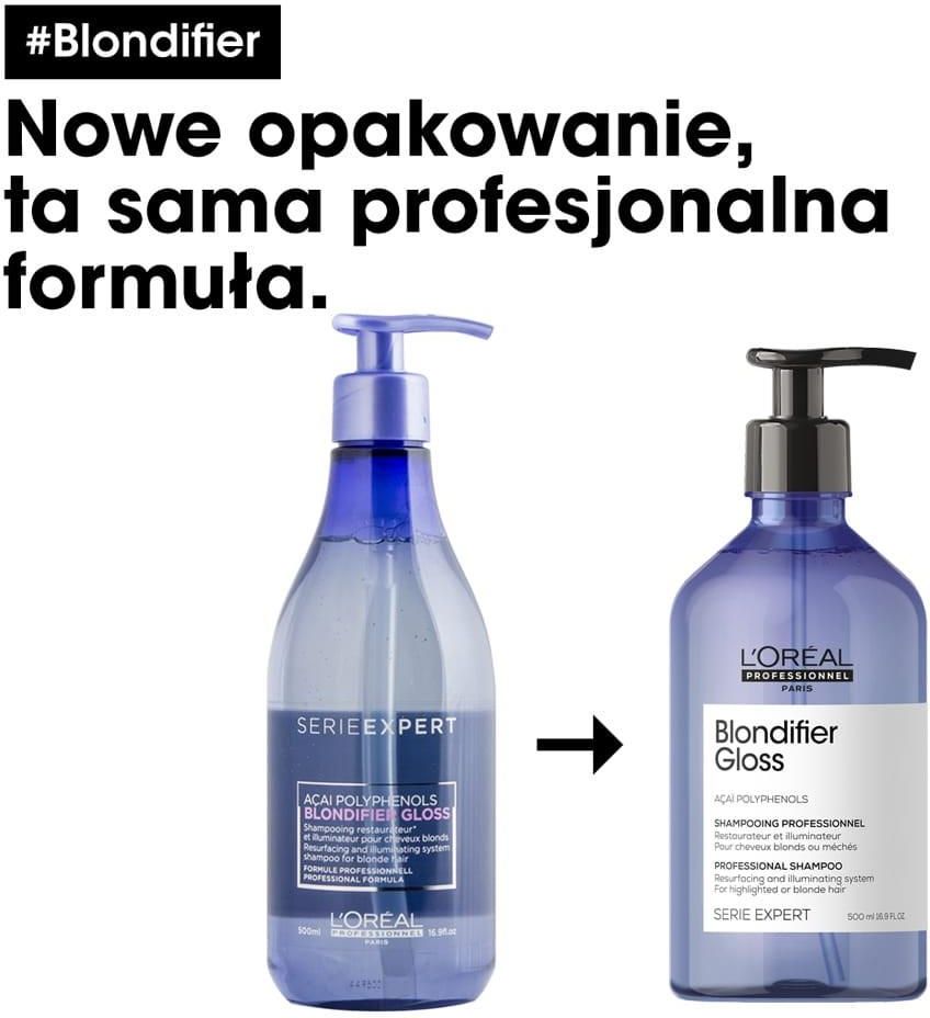 loreal professionnel blondifier gloss szampon nabłyszczający dla włosów blond