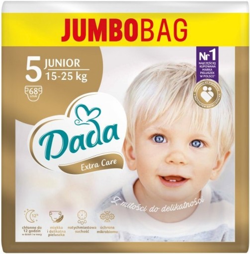 cena pieluchy dada junior 5 dino